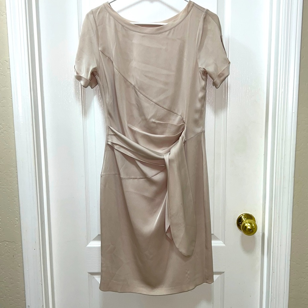 DVF Silk Diane Von Furstenberg Faux Wraparound Sash Dress. Sz 4.